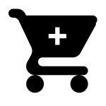 Cart 2 Plus Fill SVG Icon